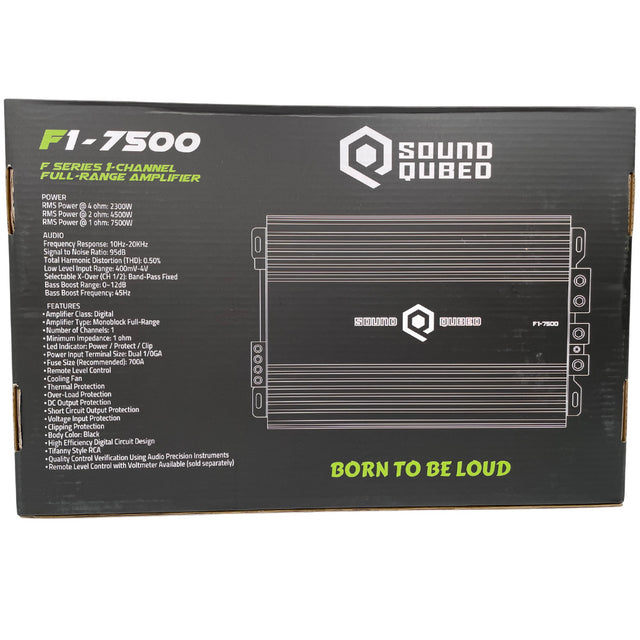 SoundQubed 7500 Watts F1-7500 Full Bridge Mono Block Amplifier - Sold by Audio Sellerz