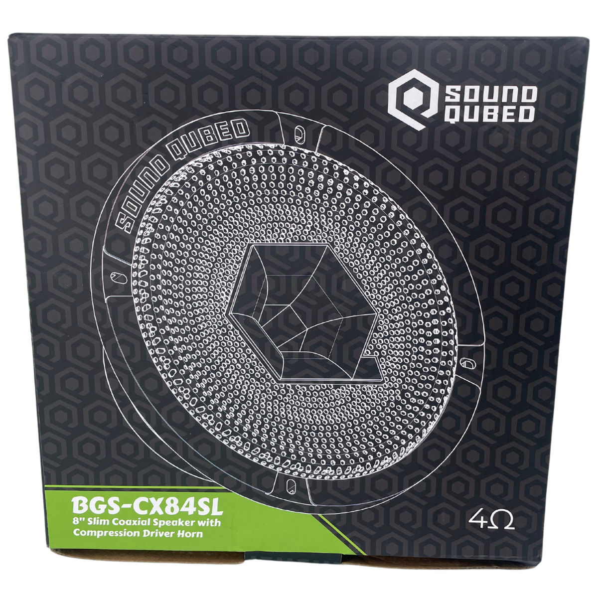 SoundQubed BGS-CX84SL 8" Coaxial Slim Loudspeaker with 1" Compression Driver 4 Ohm 150W RMS - Sold by Audio Sellerz