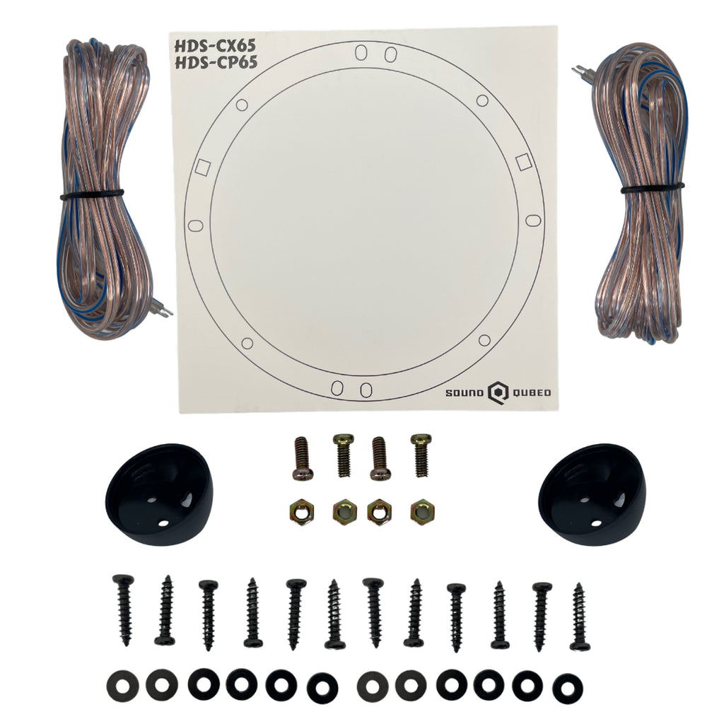 SoundQubed HDS Series 6.5" Components 2-Way Speakers Pair - Sold by Audio Sellerz