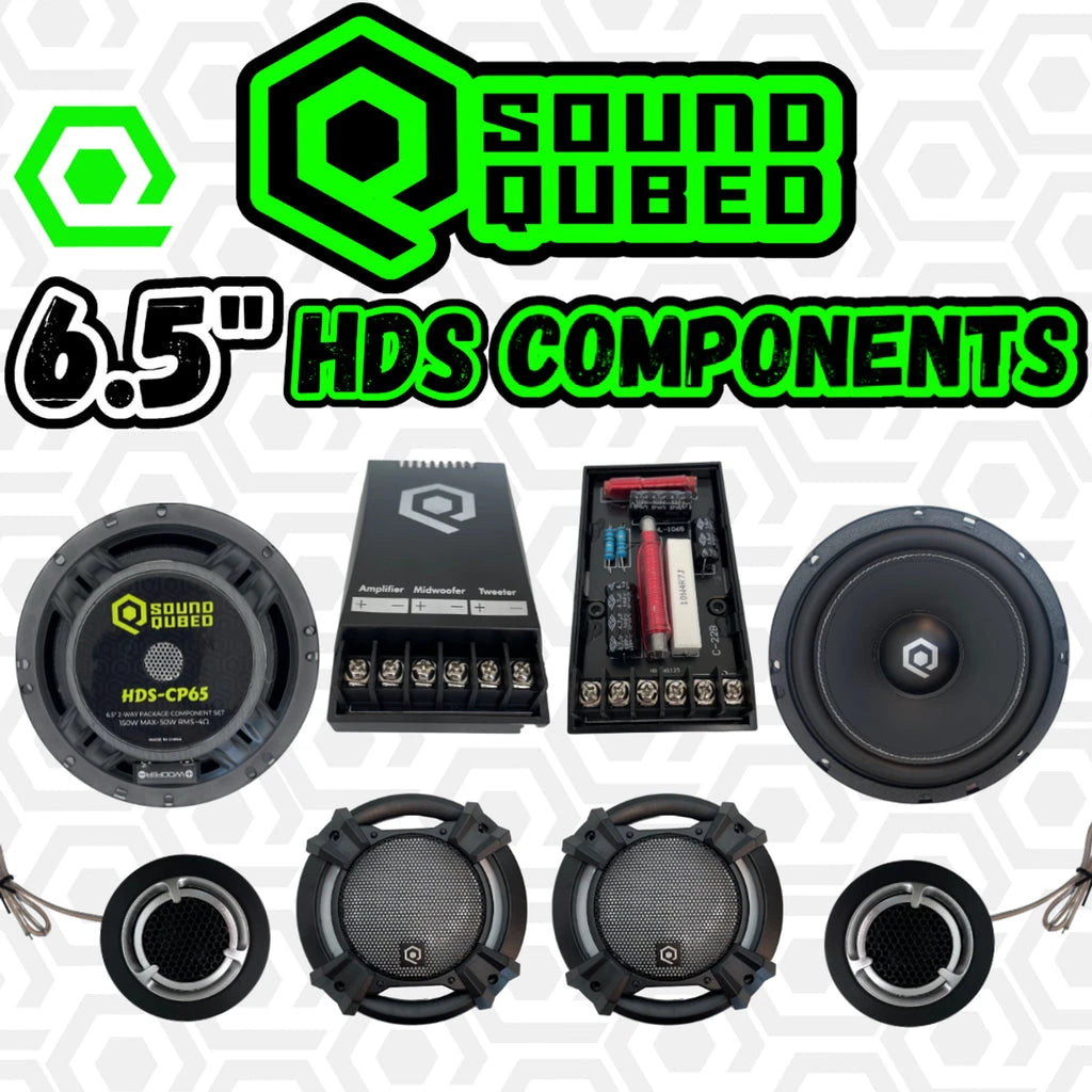 SoundQubed HDS Series 6.5" Components 2-Way Speakers Pair - Sold by Audio Sellerz