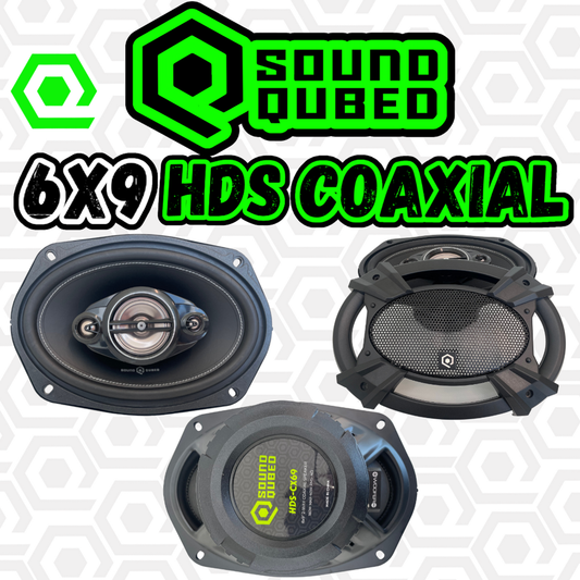 SoundQubed HDS Series 6x9" Coaxial 3-Way Speaker Pair - Sold by Audio Sellerz