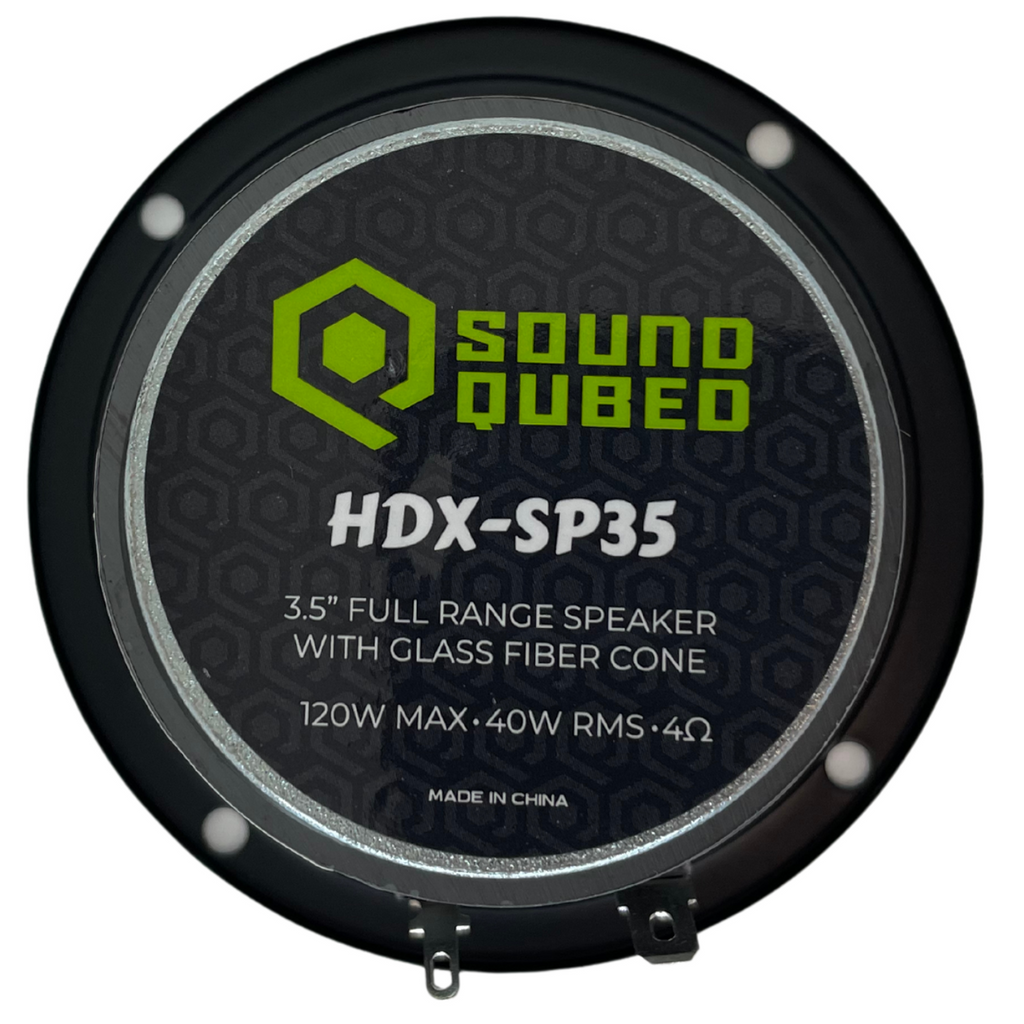 SoundQubed HDX Series 3.5" Midrange Speakers Pair - Sold by Audio Sellerz