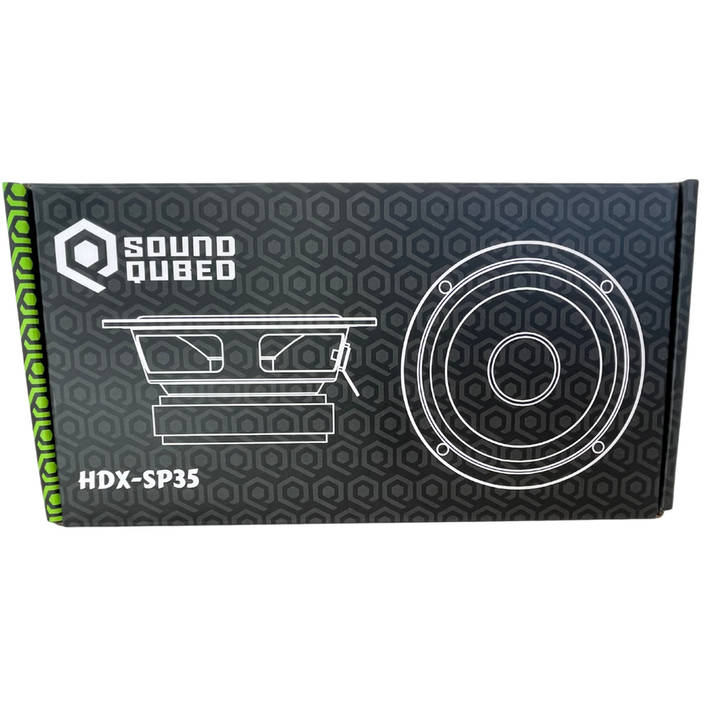 SoundQubed HDX Series 3.5" Midrange Speakers Pair - Sold by Audio Sellerz