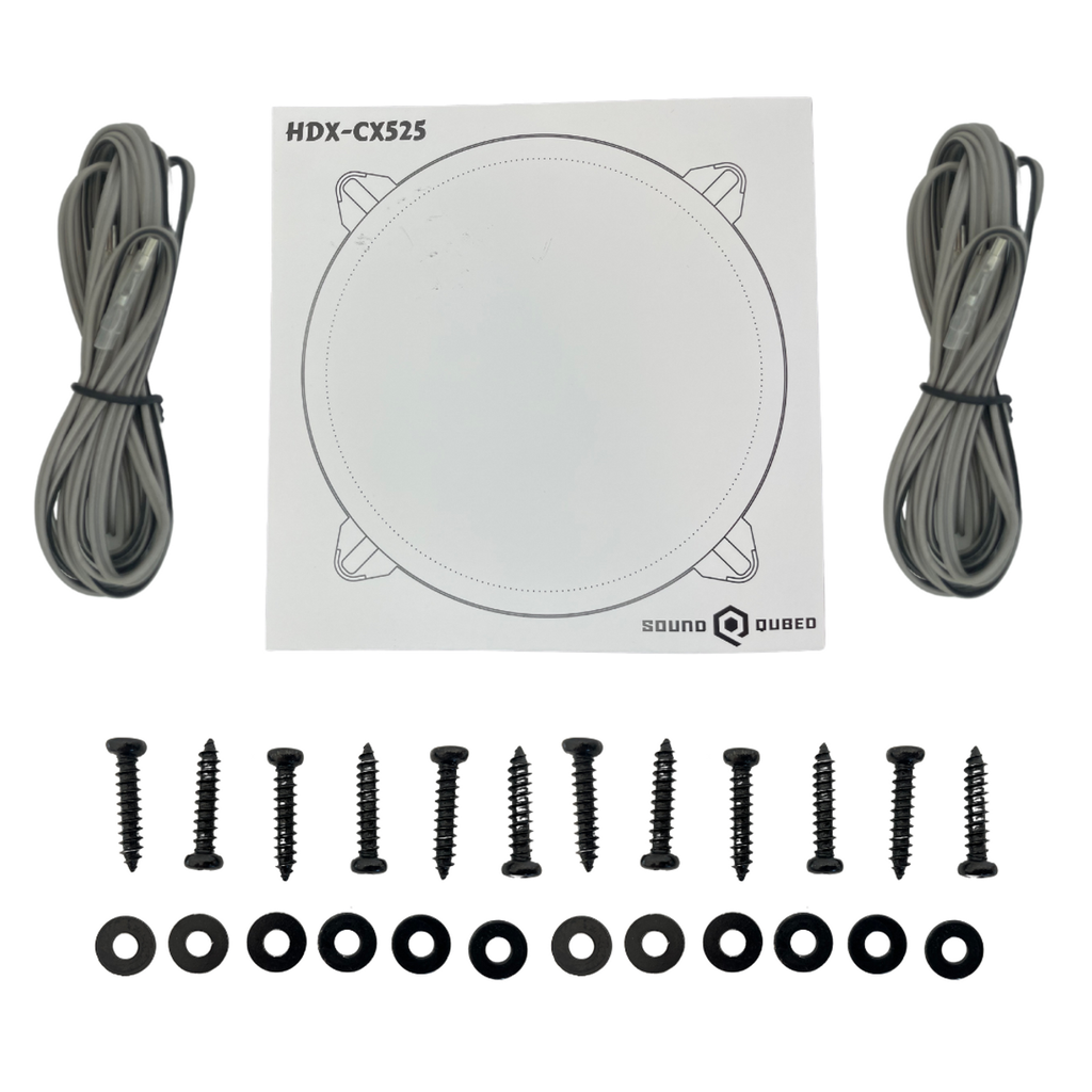 SoundQubed HDX Series 5.25" Coaxial 2-Way Speakers Pair - Sold by Audio Sellerz