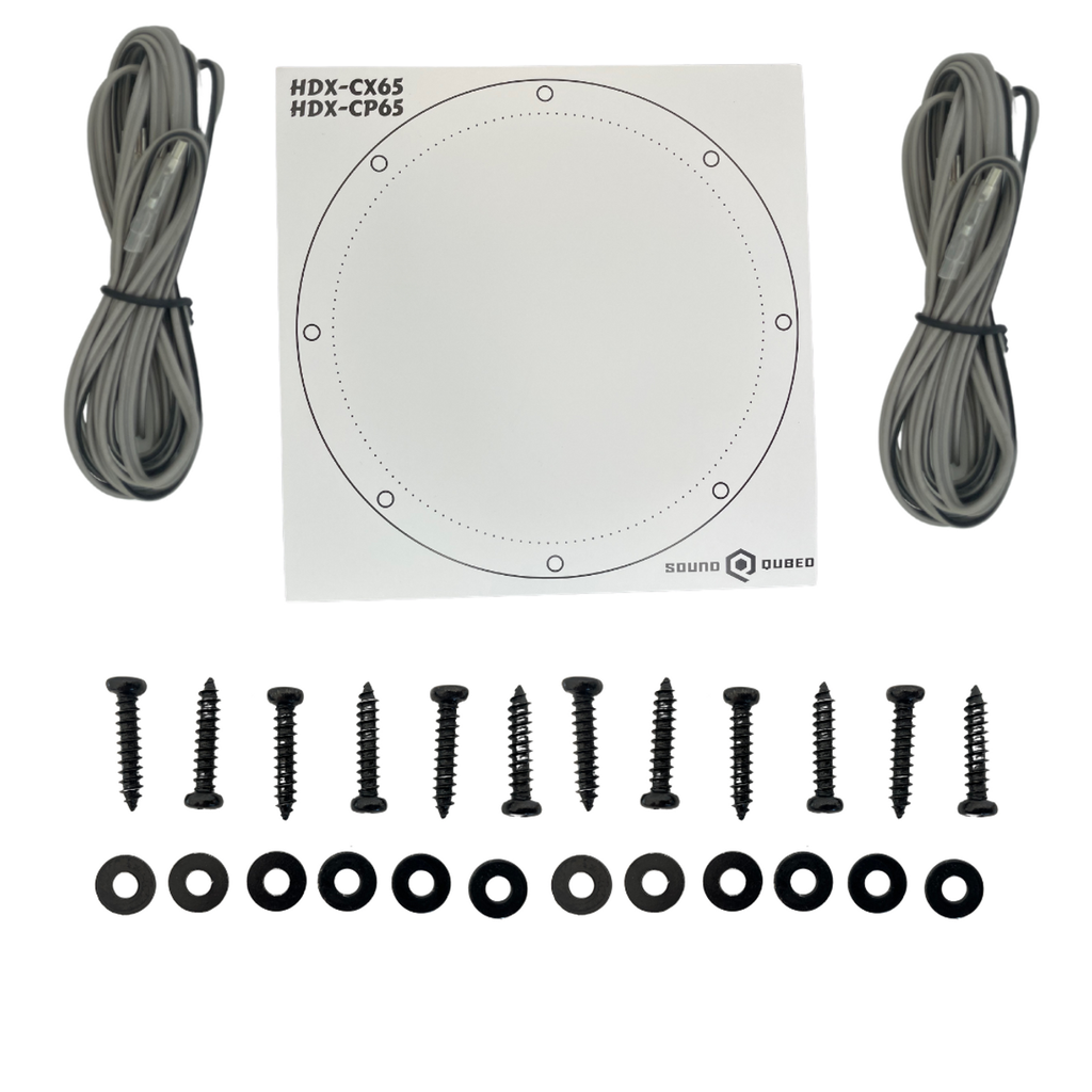 SoundQubed HDX Series 6.5" Coaxial 2-Way Speakers Pair - Sold by Audio Sellerz