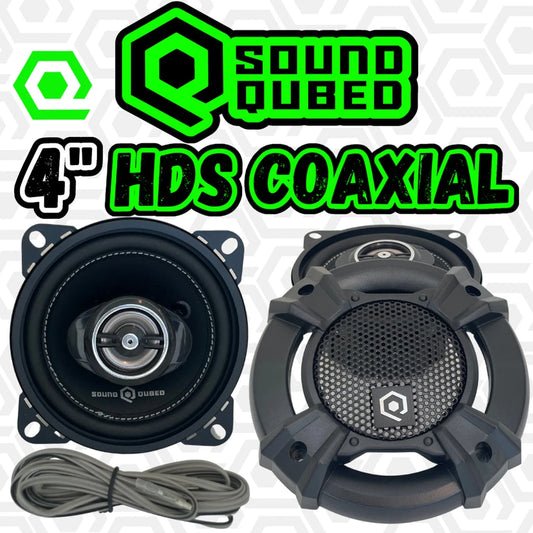 Soundqubed HDS Series 4" Coaxial 2-way Speakers - Sold by Audio Sellerz