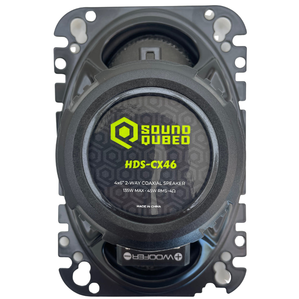 Soundqubed HDS Series 4x6" Coaxial 2-way Speakers - Sold by Audio Sellerz