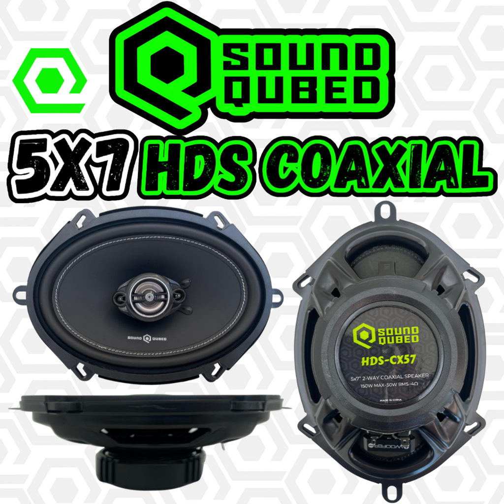 Soundqubed HDS Series 5x7" Coaxial 2-way Speakers - Sold by Audio Sellerz