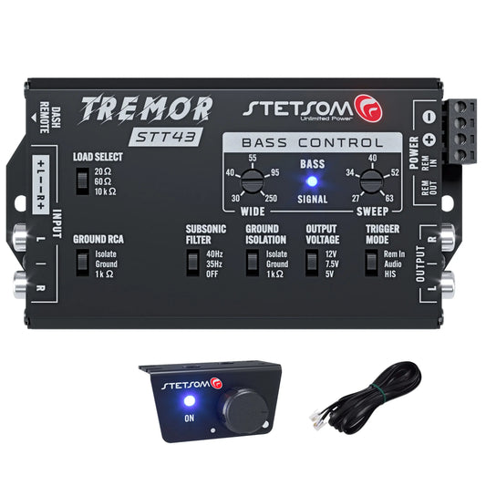 Stetsom STT43 Tremor Pro Bass Restoration Processor with Bass Knob - Audio Sellerz