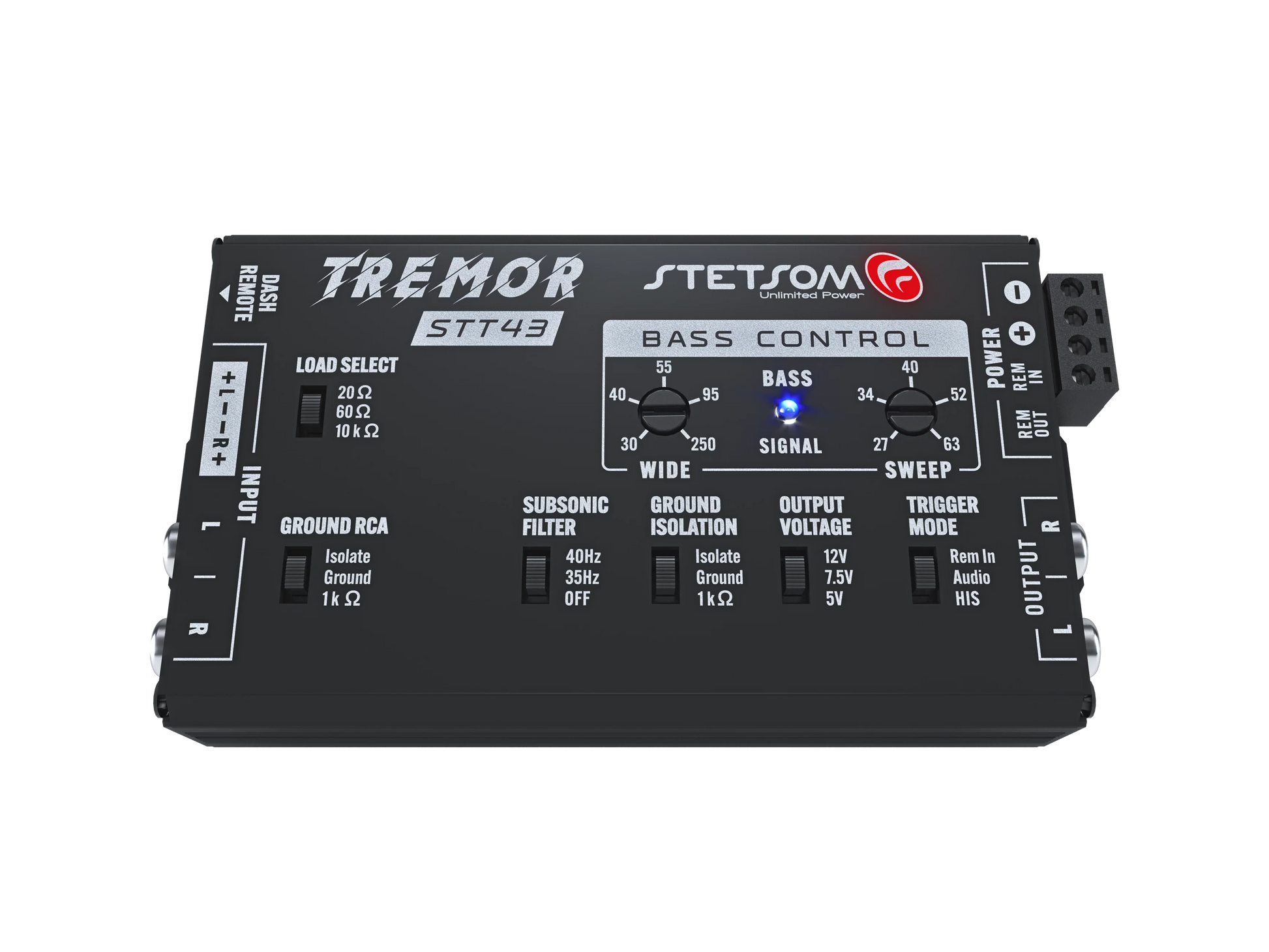 Stetsom STT43 Tremor Pro Bass Restoration Processor with Bass Knob - Audio Sellerz