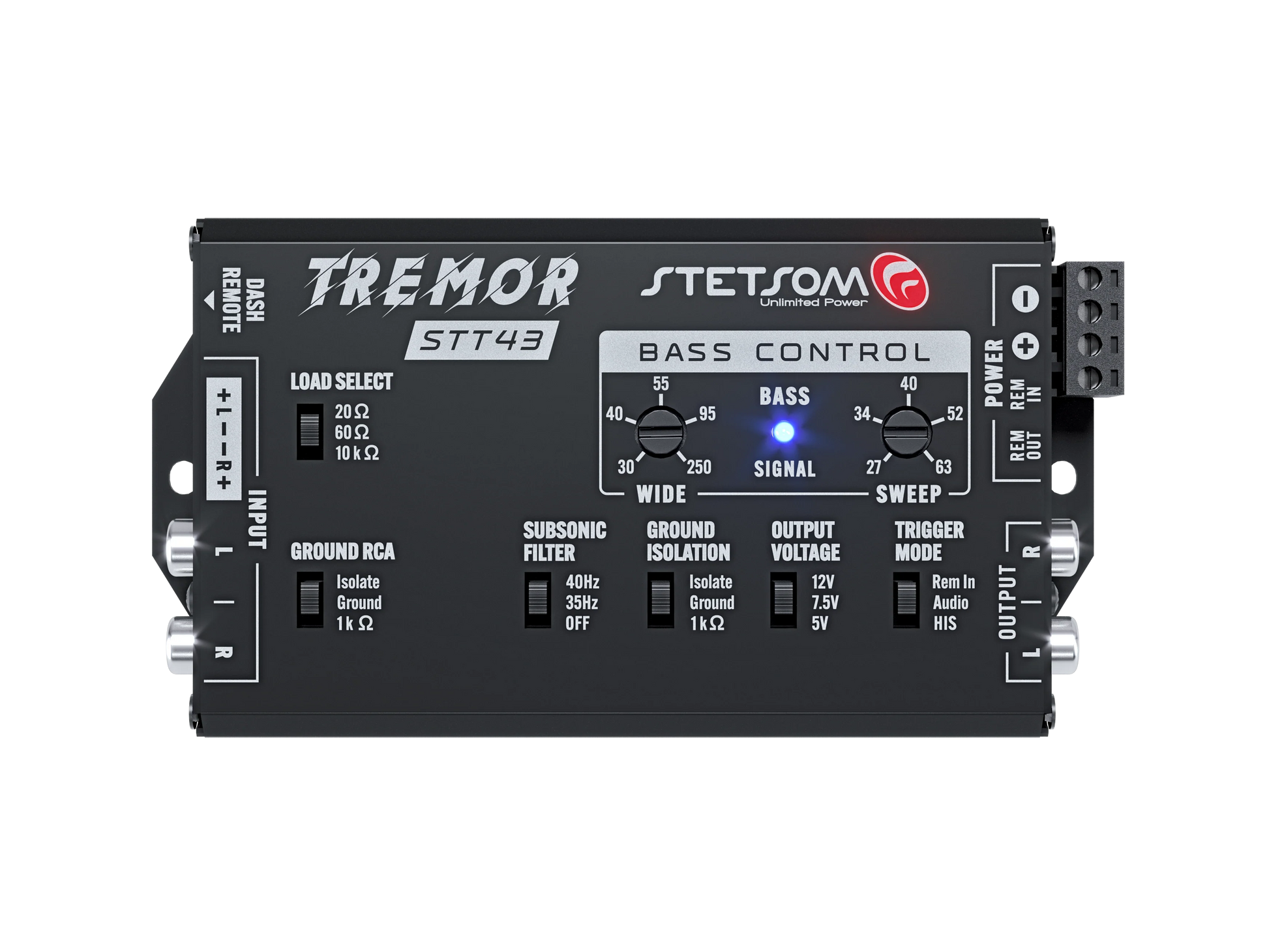 Stetsom STT43 Tremor Pro Bass Restoration Processor with Bass Knob - Audio Sellerz