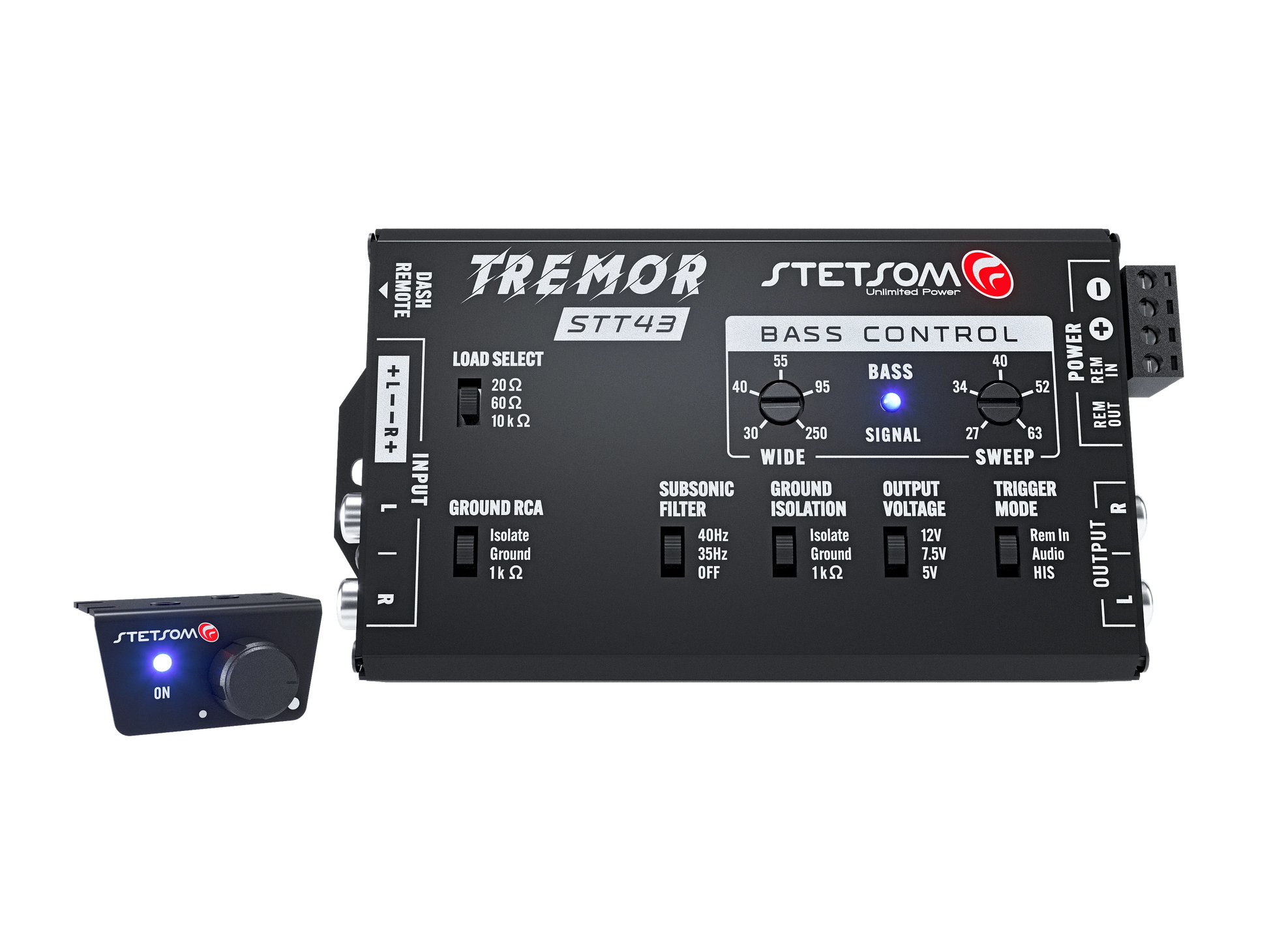Stetsom STT43 Tremor Pro Bass Restoration Processor with Bass Knob - Audio Sellerz