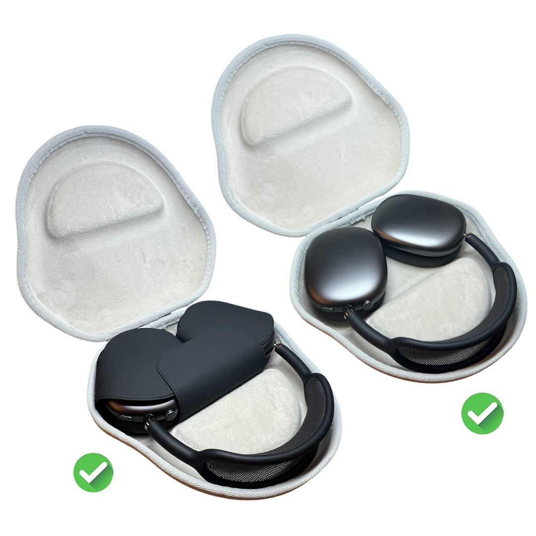 CentralSound Hard Cover Carrying Case for Apple AirPods Max Headphones Black - product image 2 - Audio Sellerz