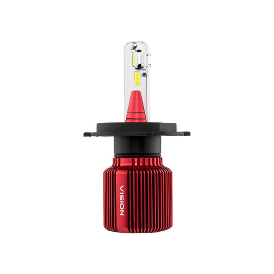VISION H4 High/Low CSP LED Conversion Kit 6500K White 8000/5000 Lumens 50/30 Watts.
