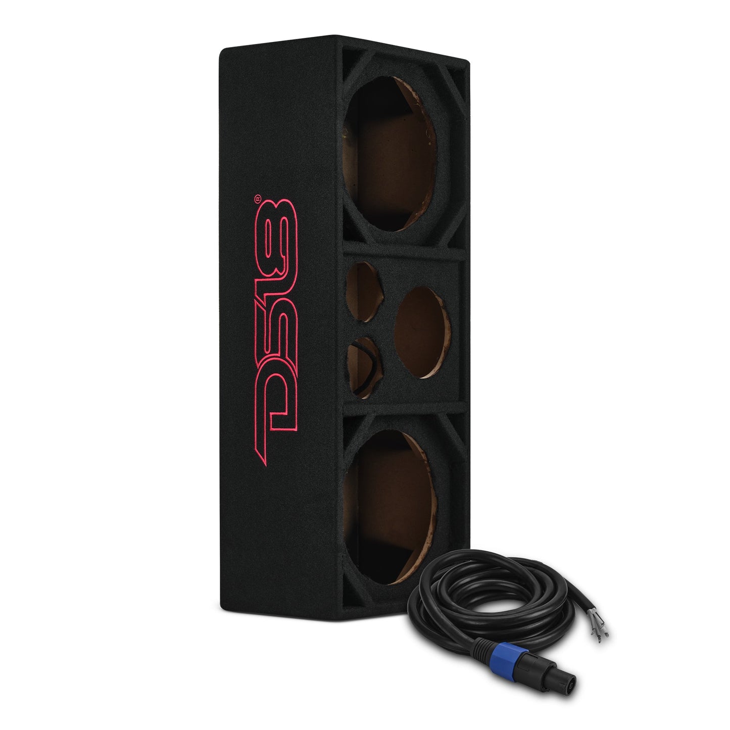 Dual 10” + Dual 4” Tweeter + 2” Driver Ported Empty Voceteo Enclosure | Speakon-Ready.