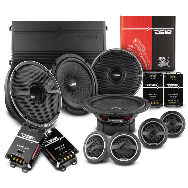 DS18 2006-2020 Honda Civic Front and Back Doors Sedan Speakers Better Upgrade/Replacement Package 1600 Watts.