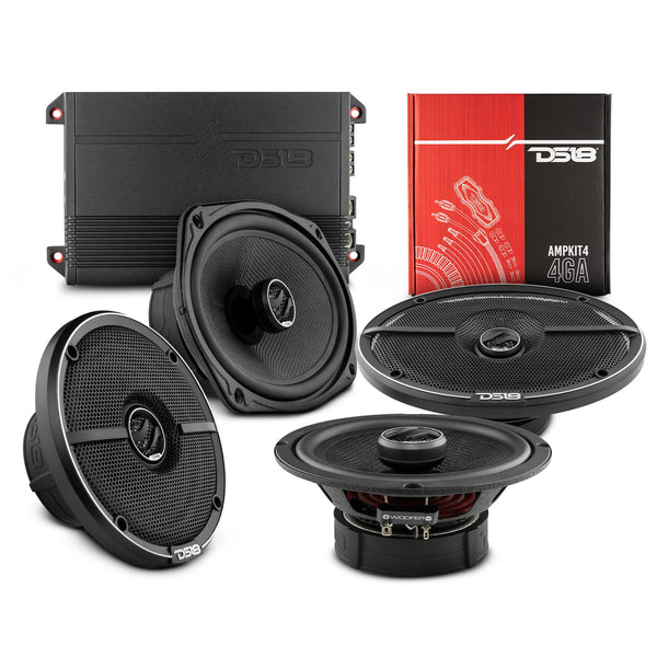 DS18 2015-2020 GMC Canyon Extended and Crew Cab Front and Back Doors Speakers Good Upgrade/Replacement Package 1600 Watts.