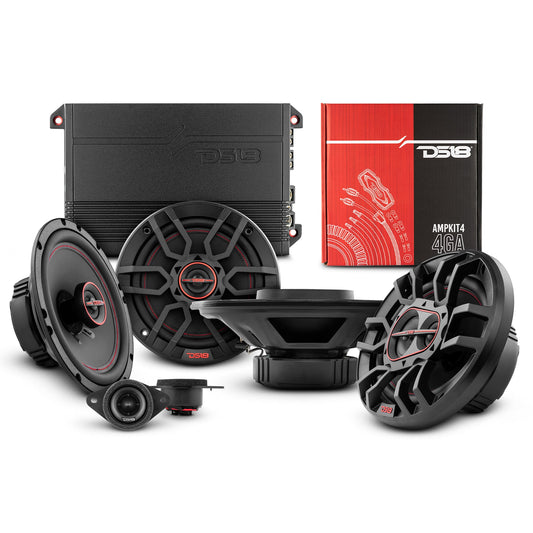 DS18 2008-2019 Toyota Highlander Front and Back Doors Speaker Good Upgrade Package 900 Watts.