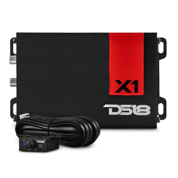 X 1-Channel Ultra Compact Class D Amplifier 300 Watts Rms @ 1-Ohm.