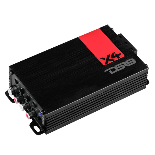 X 4-Channel Ultra Compact Class D Amplifier 4 x 70 Watts Rms @ 4-ohm.