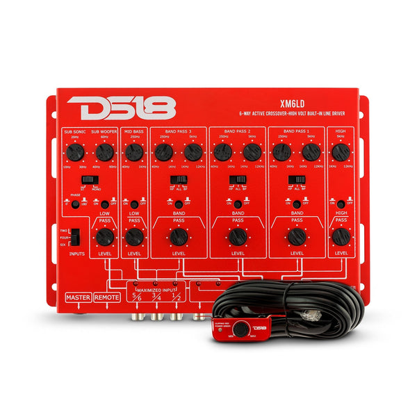 6-Way Active Crossover with Remote Gain Control.