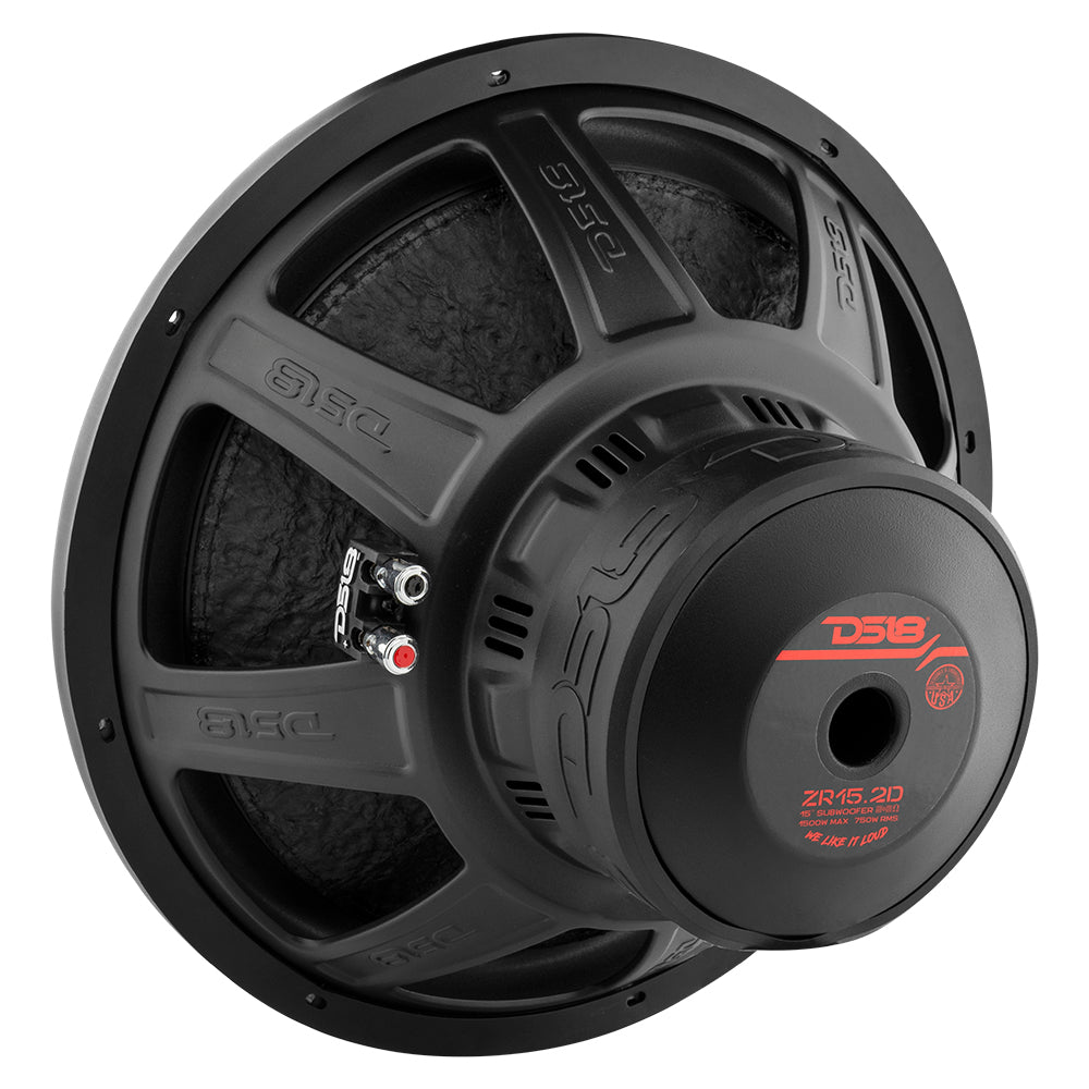 ZR 15" Subwoofer 750 Watts Rms DVC 2-Ohm - Sold by Audio Sellerz