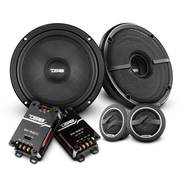 ZXI 6.5" 2- Way Component Speaker System with Kevlar Cone | 120 Watts Rms 4-Ohm.