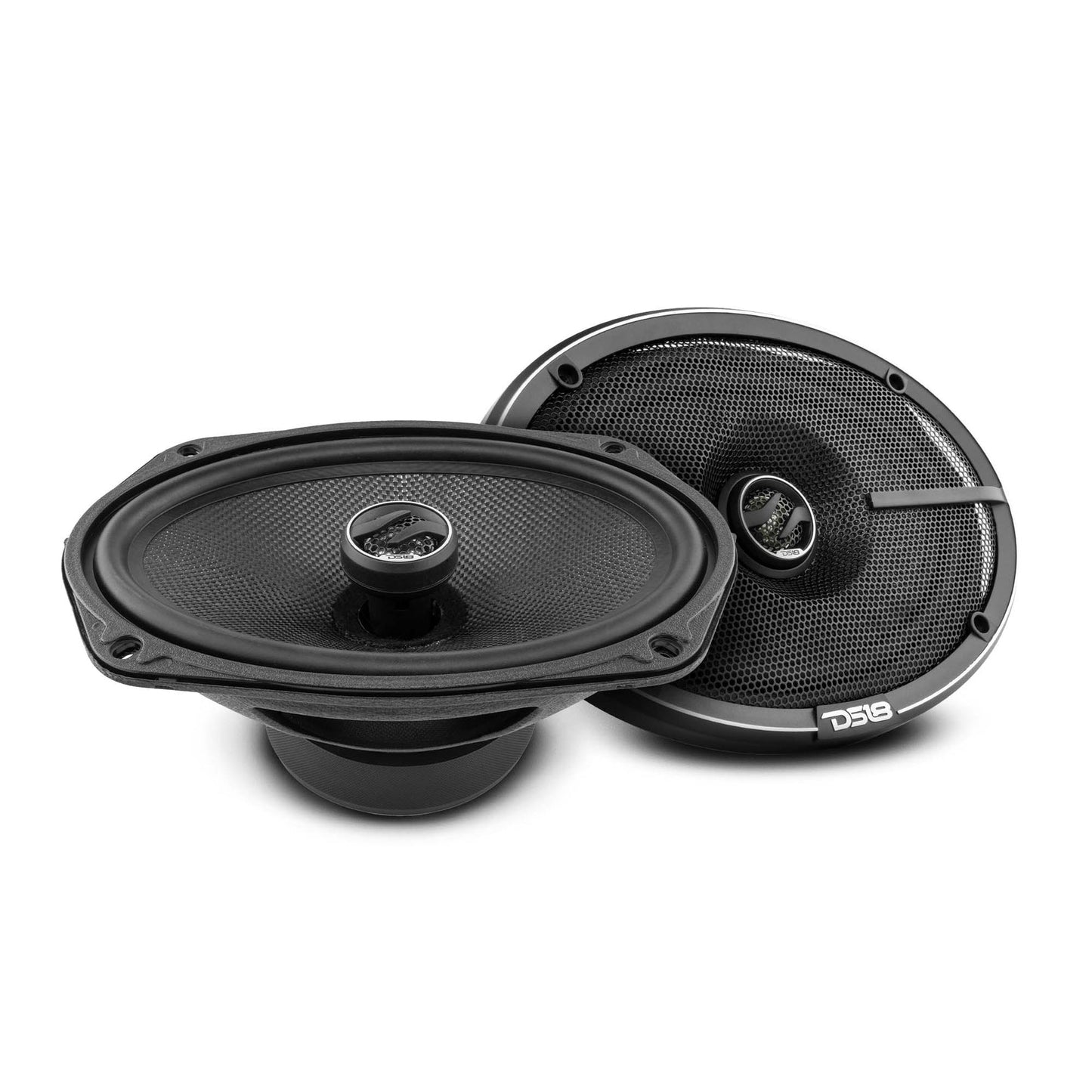 Car Audio Bundle: 6.5" & 6x9" Coaxial Speakers with OEM Speaker Adapters, Amplifier, and Installation Kit.