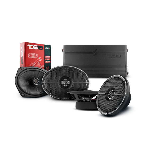 DS18  2015-2020 Ford F-150 Crew and Super Cab Front and Back Doors Speaker Better Upgrade/Replacement Package 1800 Watts.