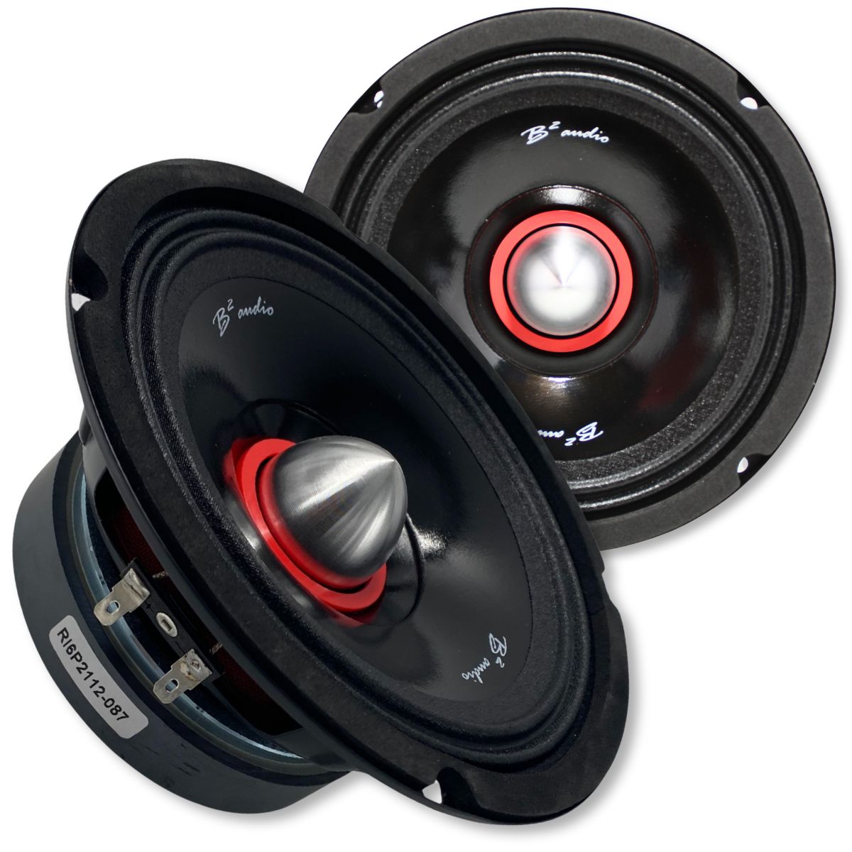 B2 Audio RIOT Series 6.5" 4-Ohm 100W RMS Mid-Range Speakers UV-Coated Cone, Sold in Pairs RIOT6P.