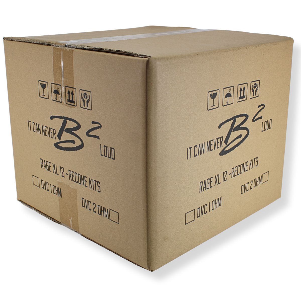 B2 Audio 12" Carbon Fiber Recone Kit RAGEXL Dual 1 Ohm 3" Voice Coil.