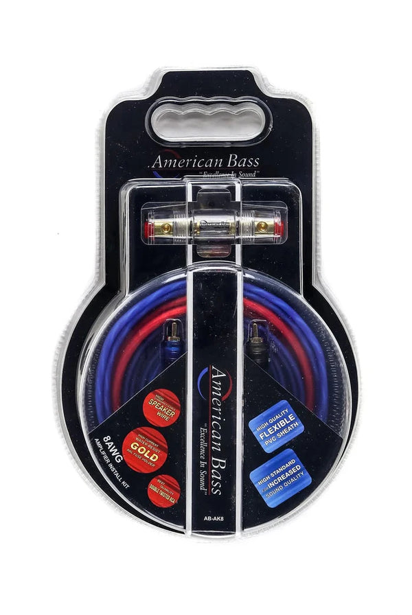 American Bass 8 Gauge Amp Kit (CCA) - Audio Sellerz