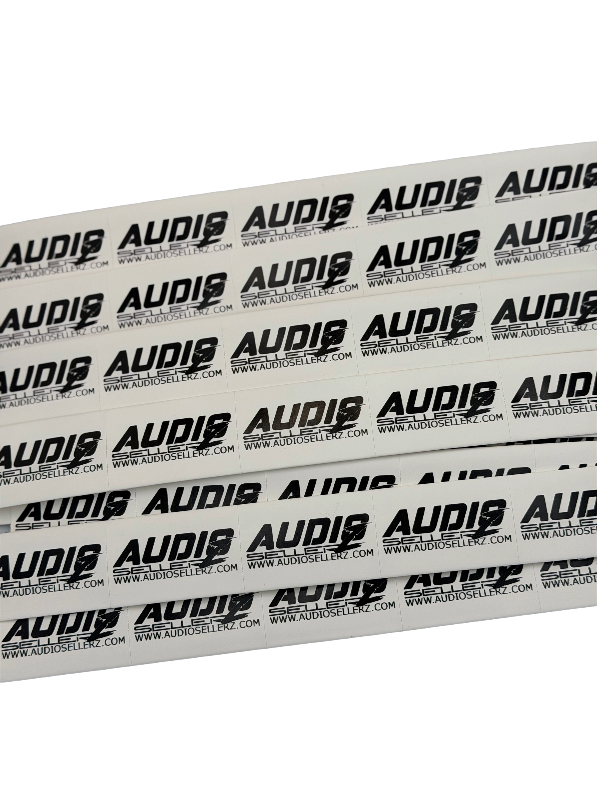 Audio Sellerz 1/0 Gauge Heat Shrink – White with Logo (Sold Individually) - Audio Sellerz