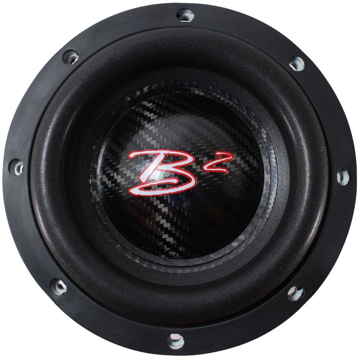 B2 Audio RAMPAGE Competition Series 6.5" 1000 Watt RMS Carbon Fiber Dual 2-Ohm 2" Voice Coil Subwoofer
