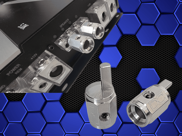 "OCT 4/8 WR" Octo Series 4awg to 8awg Wire Reducers for Amplifiers Aluminum.