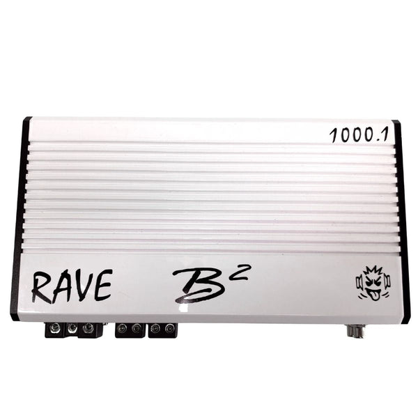 B2 Audio RAVE Series 1000 Watt RMS 1 Ohms Monoblock Class-D Car Audio Amplifier.