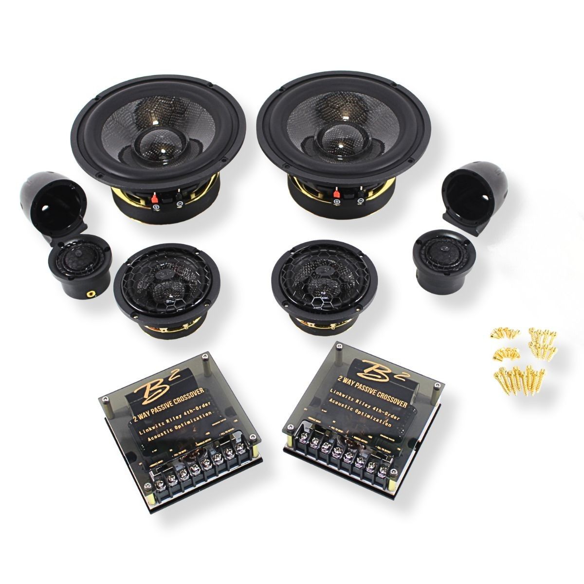 B2 Audio 6.5" REF SQ 3-Way Component Passive Crossover.