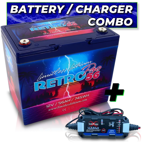 Limitless Lithium Retro Pro 56 With 3.5A Battery Maintainer