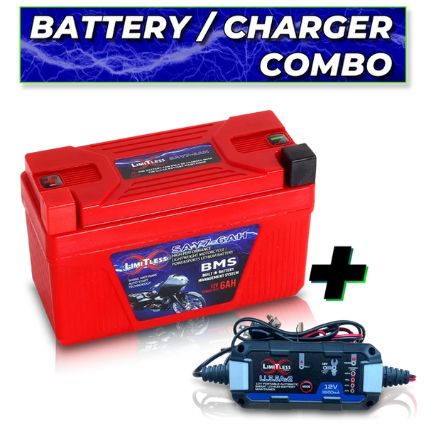 Limitless Shake Awake Y7 Case 6Ah Battery With 3.5A Maintainer