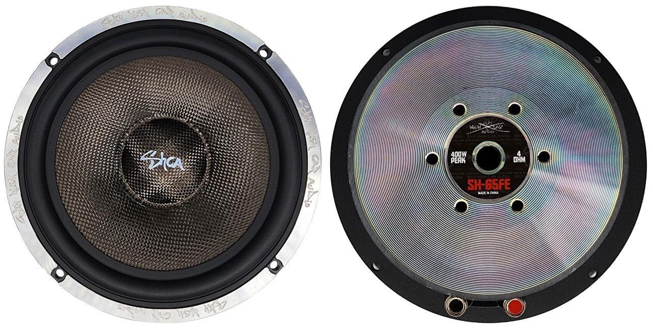Sky High Car Audio SH-65FE 6.5" Mid Woofer Pair w/ Carbon Fiber Cone - Audio Sellerz