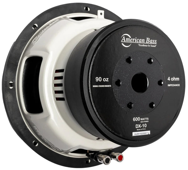 American Bass DX 10” Subwoofer – 300W RMS Single 4 Ohm - Audio Sellerz