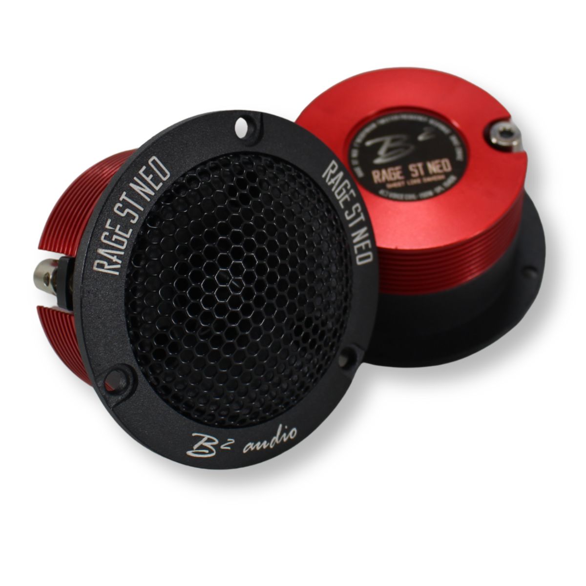 B2 Audio RAGE Series Pair of 1" 4-Ohm 100 Watt RMS Neodymium Tweeters, OD 2.95" RAGE ST NEO.