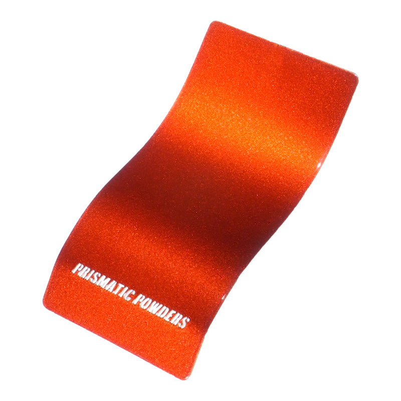 Illusion Orange Cherry PMB-5509 Top coat PPS-2974 Clear Vision Prismatic Powders powder coat color swatch
