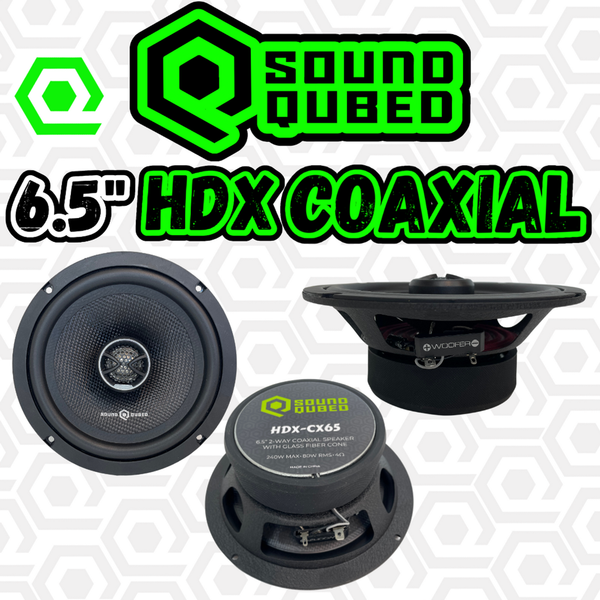 Soundqubed HDX Series 6.5" Coaxial 2-way Speakers - Audio Sellerz