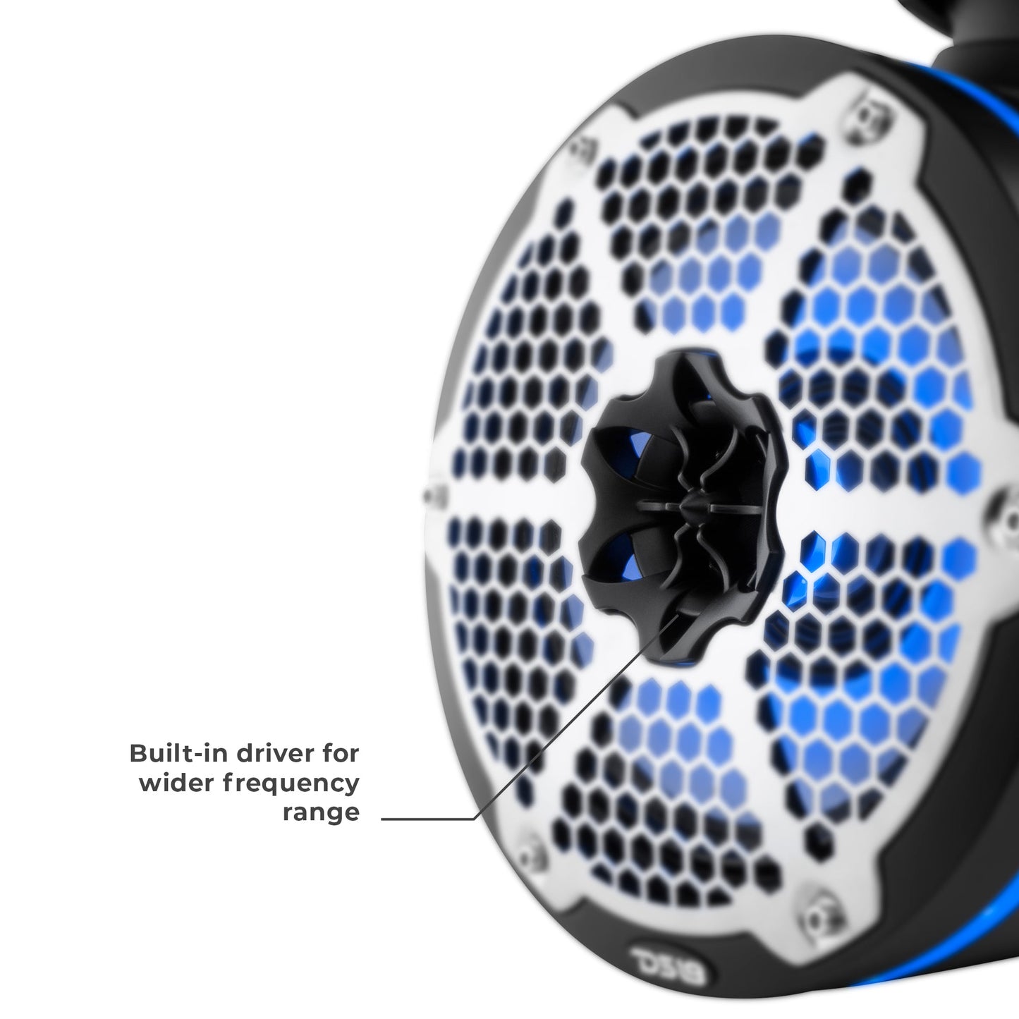 NXL 8" Neodymium Marine and Powersports Towers with Built-in Passive Radiator, 1" Driver and LED RGB Lights 180 Watts Rms.