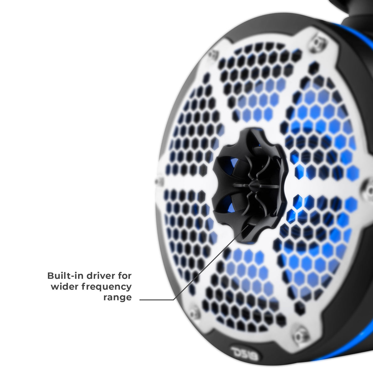 NXL 8" Neodymium Marine and Powersports Towers with Built-in Passive Radiator, 1" Driver and LED RGB Lights 180 Watts Rms.