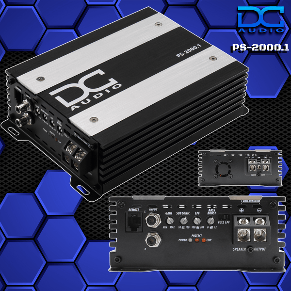 PS2000x1 - Mini Full Range Mono Block Amplifier.