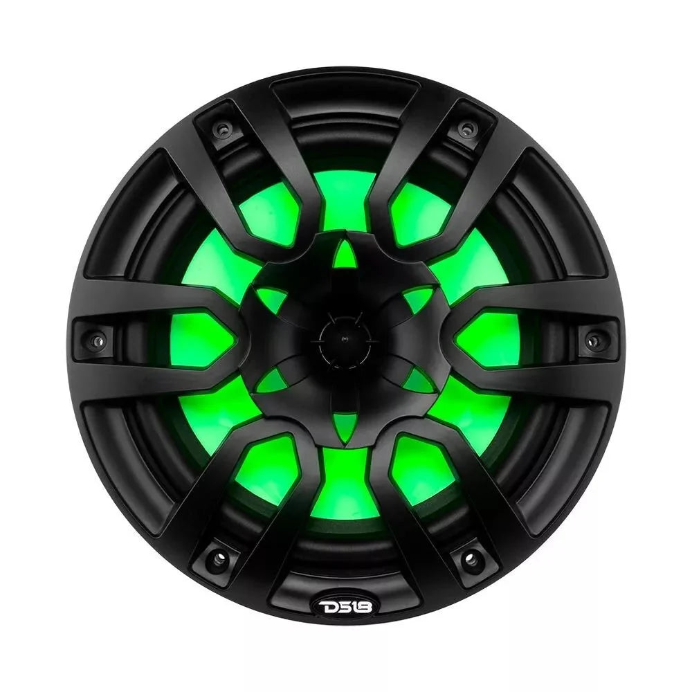 NXL 10" 2-Way Coaxial Marine Speaker with LED RGB Lights | 200W RMS 4-Ohm.