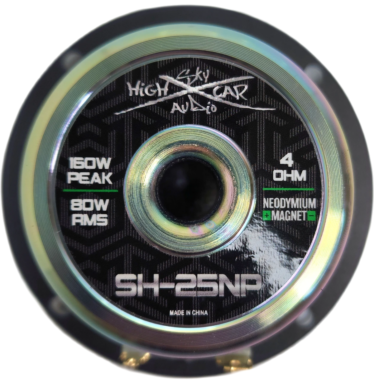Sky High Car Audio SH-25NP 2.5-inch neodymium midrange speaker pair with carbon-fiber cones