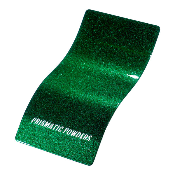 ULTRA ILLUSION GREEN PMB-5346 Top coat PPS-2974 Clear Vision Prismatic Powders powder coat color swatch
